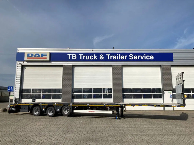 Kässbohrer SPA M3 / 1N - 18 / 27 Heavy Duty uitschuifbare vlakke mega trailer met liftas, rongen en oprijplaten - Semiremorcă furgon: Foto 2 Kässbohrer SPA M3 / 1N - 18 / 27 Heavy Duty uitschuifbare vlakke mega trailer met liftas, rongen en oprijplaten - Semiremorcă furgon: Foto 2