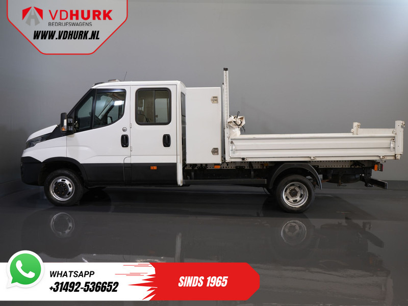 Autoutilitară cu platformă, Autoutilitară cabină dublă Iveco Daily 35C14D 2.3 140 pk Aut. ZF DC Dubbel Cabine 6 Pers./ Kipper/ Pick Up/ Open Laadbak/ Kieper/ 3.5t Trekverm./ Dubbel Lucht/ Gev.Sto: Foto 10