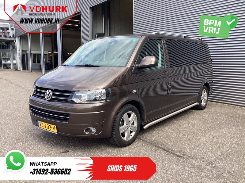 Autoutilitară compactă, Autoutilitară cabină dublă Volkswagen Transporter 2.0 TDI DSG Aut. 140 pk L2 DC Dubbel Cabine EXPORT ONLY NL Auto/ APK 04-2026/ Riem V.V./ Leder/ Cruise/ Camera/ Navi/ Sidebars/: Foto 9