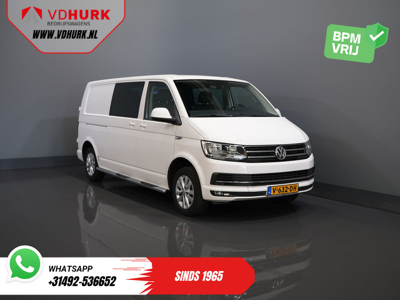 Volkswagen Transporter T6 2.0 TDI 150 pk DSG Aut. L2 Highline E6 DC Dubbel Cabine BPM VRIJ! Carplay/ Alarm/ Leder/ Cruise/ PDC/ Sidebars/ Trekhaak/ LMV - Autoutilitară compactă, Autoutilitară cabină dublă: Foto 1 Volkswagen Transporter T6 2.0 TDI 150 pk DSG Aut. L2 Highline E6 DC Dubbel Cabine BPM VRIJ! Carplay/ Alarm/ Leder/ Cruise/ PDC/ Sidebars/ Trekhaak/ LMV - Autoutilitară compactă, Autoutilitară cabină dublă: Foto 1