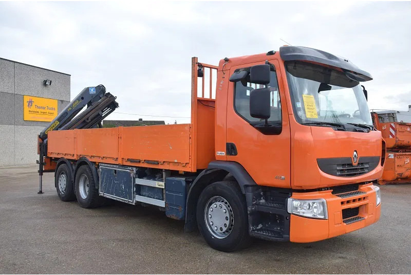 Renault Premium 410 - Camion platformă, Camion cu macara: Foto 4 Renault Premium 410 - Camion platformă, Camion cu macara: Foto 4