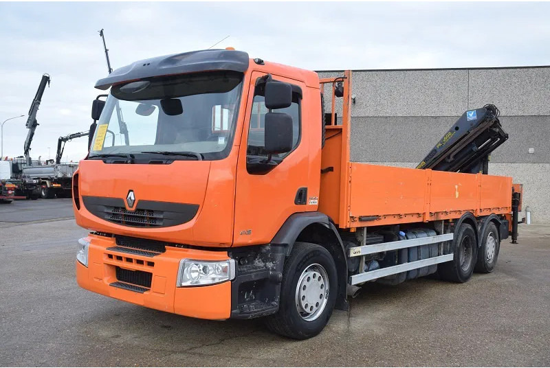Renault Premium 410 - Camion platformă, Camion cu macara: Foto 2 Renault Premium 410 - Camion platformă, Camion cu macara: Foto 2