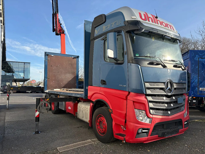 Mercedes-Benz Actros 2548 6X2 + Aanhanger*Palfinger crane*Cruise control*Airco* - Camion cu prelată, Camion cu macara: Foto 4 Mercedes-Benz Actros 2548 6X2 + Aanhanger*Palfinger crane*Cruise control*Airco* - Camion cu prelată, Camion cu macara: Foto 4