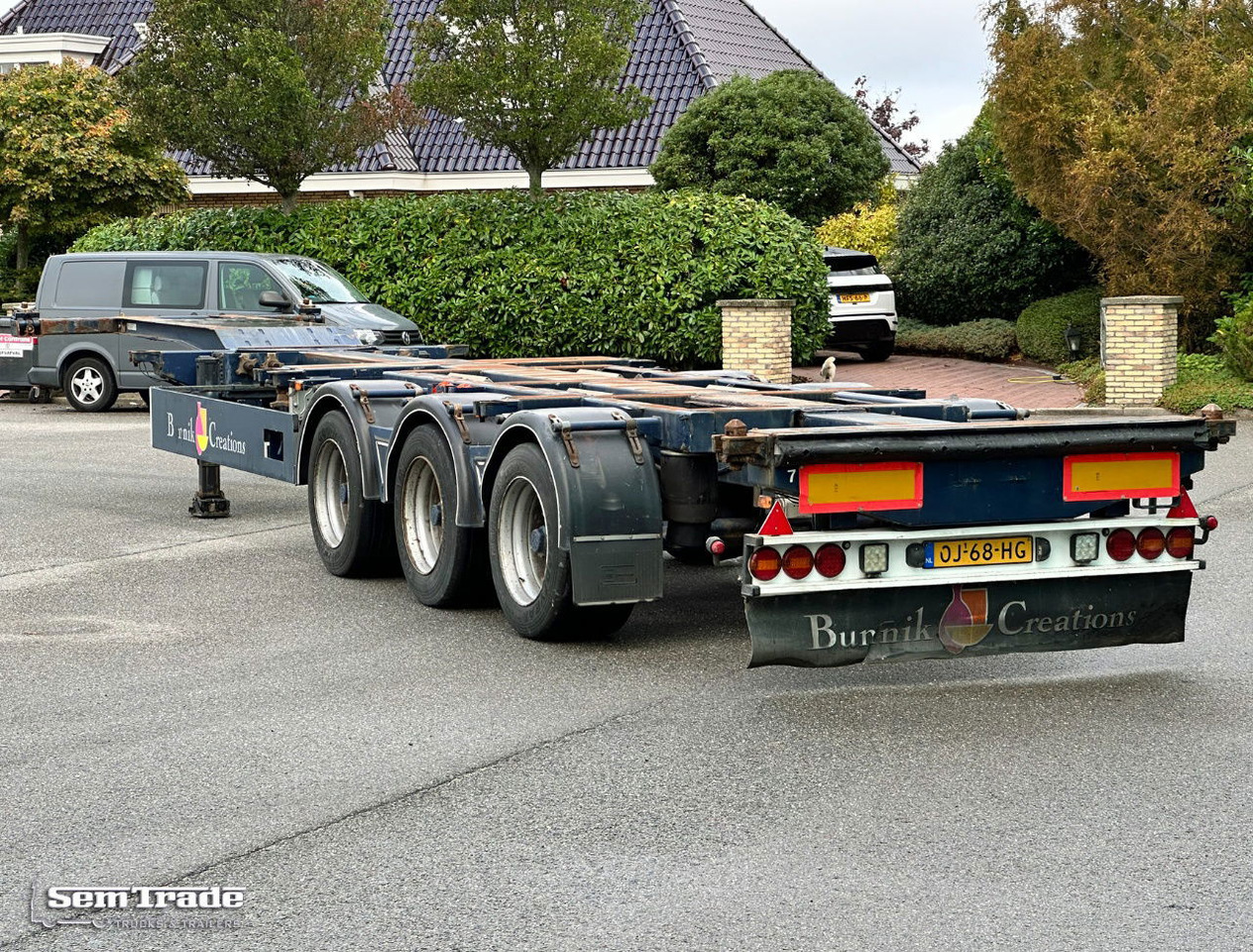 Burg BPO 15-27 Ccxhx BPW Axles Disc Brakes 40 FT. Chassis Lift Axle NEW APK - TUV - Semiremorcă transport containere/ Swap body: Foto 3 Burg BPO 15-27 Ccxhx BPW Axles Disc Brakes 40 FT. Chassis Lift Axle NEW APK - TUV - Semiremorcă transport containere/ Swap body: Foto 3