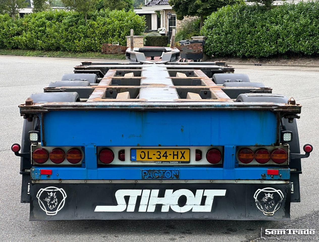 Pacton TXC.343.KB Front+Middle+Back Slider Lift Axle Steering Axle NL-Trailer - Semiremorcă transport containere/ Swap body: Foto 4 Pacton TXC.343.KB Front+Middle+Back Slider Lift Axle Steering Axle NL-Trailer - Semiremorcă transport containere/ Swap body: Foto 4