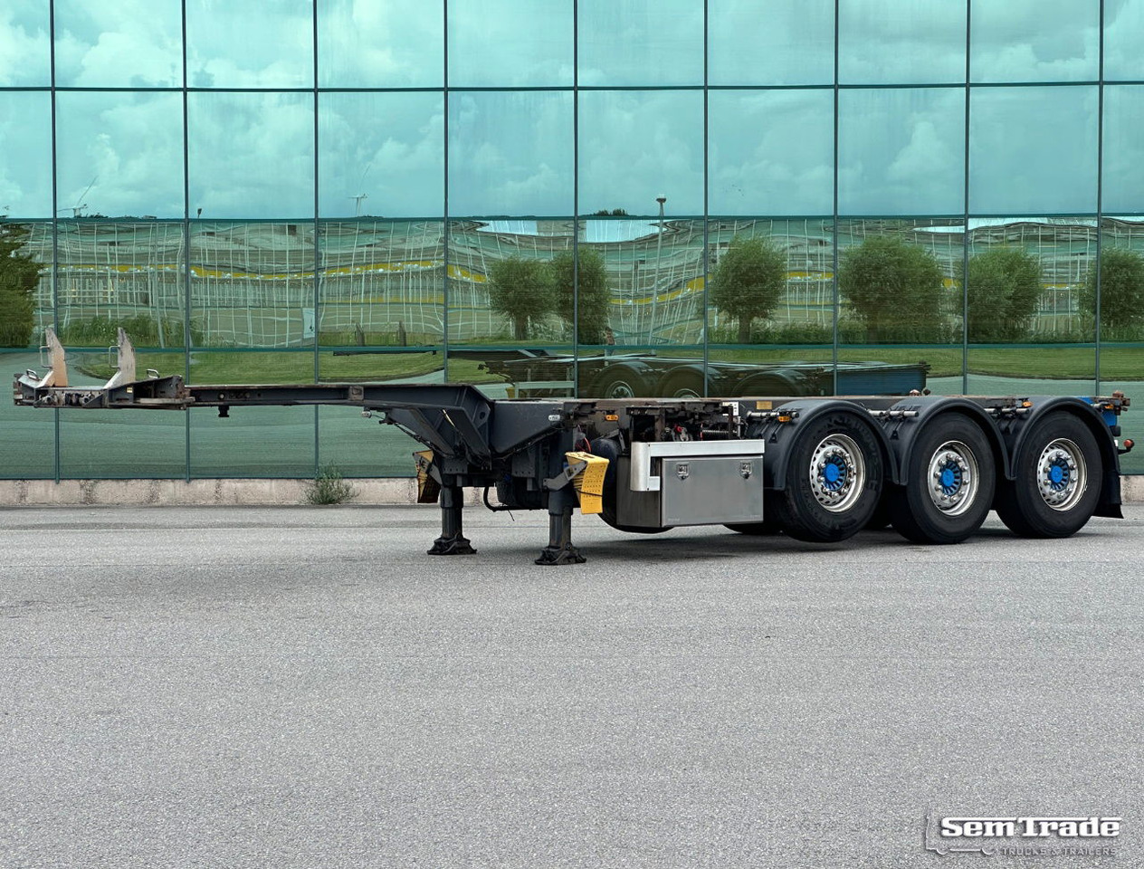 Pacton TXC.343.KB Front+Middle+Back Slider Lift Axle Steering Axle NL-Trailer - Semiremorcă transport containere/ Swap body: Foto 1 Pacton TXC.343.KB Front+Middle+Back Slider Lift Axle Steering Axle NL-Trailer - Semiremorcă transport containere/ Swap body: Foto 1