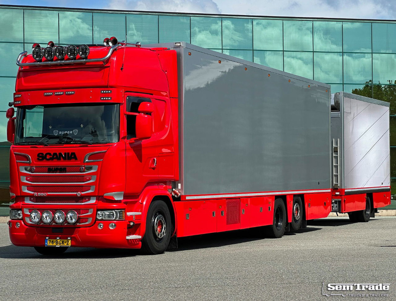 Scania R580 V8 Retarder 2X Thermo King Theo Mulder Isolated Boxes Super Condition NL-Combi - Camion frigider: Foto 1 Scania R580 V8 Retarder 2X Thermo King Theo Mulder Isolated Boxes Super Condition NL-Combi - Camion frigider: Foto 1