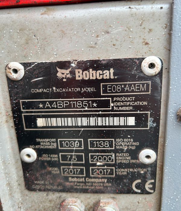 Mini Pelle BOBCAT 1138 KGS - Mini excavator: Foto 5 Mini Pelle BOBCAT 1138 KGS - Mini excavator: Foto 5
