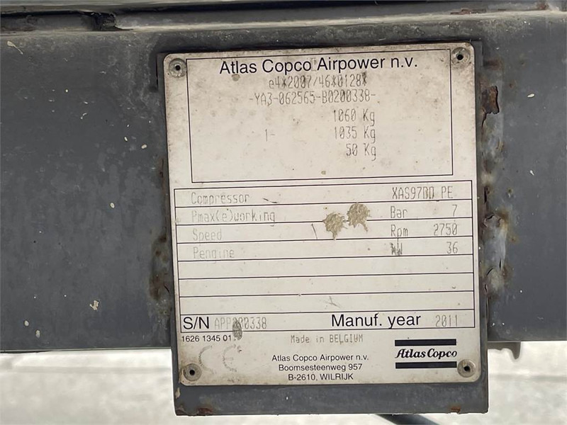 Atlas-Copco XAS 97 DD - Compresor de aer: Foto 4 Atlas-Copco XAS 97 DD - Compresor de aer: Foto 4