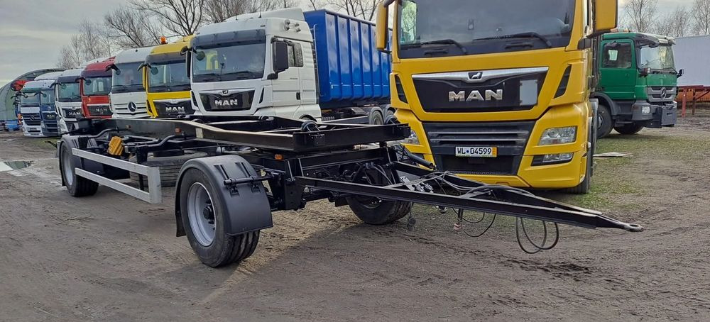 Huffermann Przyczepa na wózku HAR 1870 do hakowca - Remorcă abroll/ Skiploader: Foto 2 Huffermann Przyczepa na wózku HAR 1870 do hakowca - Remorcă abroll/ Skiploader: Foto 2