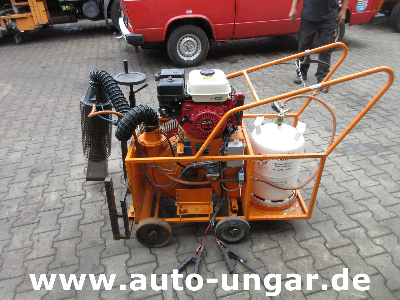 Grün GST Straßentrockner Hofmann H95 Road Dryer Roadmarking Straßenmarkierung Graco - Maşină de asfaltat: Foto 3 Grün GST Straßentrockner Hofmann H95 Road Dryer Roadmarking Straßenmarkierung Graco - Maşină de asfaltat: Foto 3