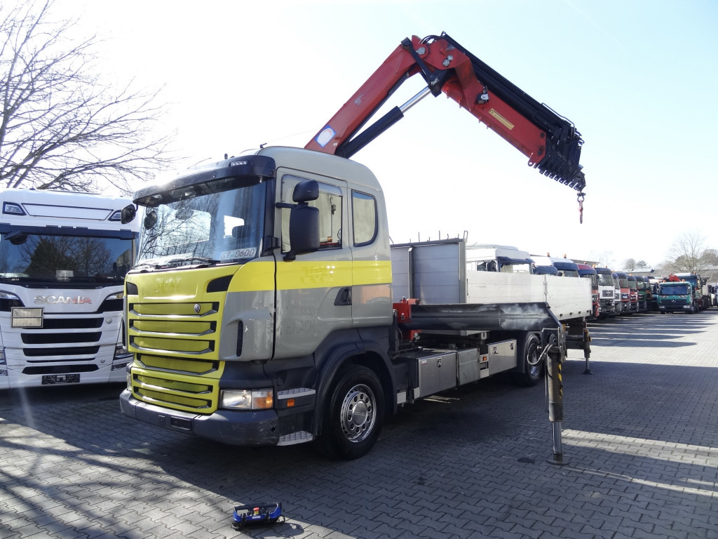 Scania R440 6X2*4 Kran HMF 3000 bis 30 Meter - Camion platformă, Camion cu macara: Foto 1 Scania R440 6X2*4 Kran HMF 3000 bis 30 Meter - Camion platformă, Camion cu macara: Foto 1
