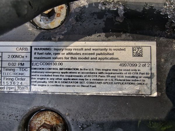 Cummins QSB7-G6 NR4 CPL3277 Engine (Plant) - Motor pentru Utilaje constructii: Foto 3 Cummins QSB7-G6 NR4 CPL3277 Engine (Plant) - Motor pentru Utilaje constructii: Foto 3