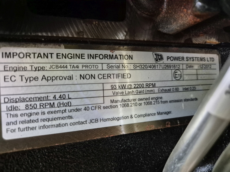 JCB 444 TA4i SH320/40617 Engine (Plant) - Motor pentru Utilaje constructii: Foto 2 JCB 444 TA4i SH320/40617 Engine (Plant) - Motor pentru Utilaje constructii: Foto 2
