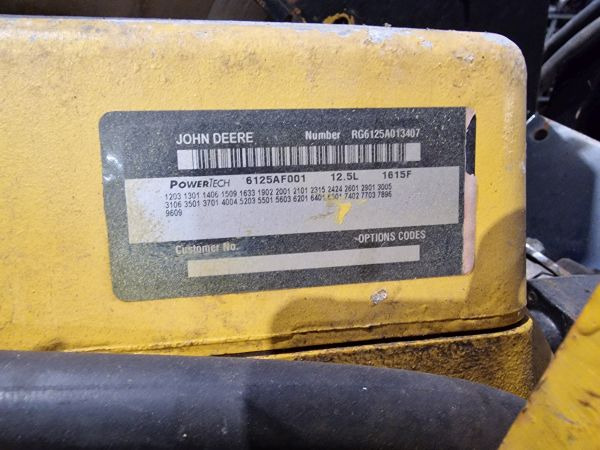 John Deere 6125AF001 Engine (Industrial) - Motor pentru Echipament industrial: Foto 2 John Deere 6125AF001 Engine (Industrial) - Motor pentru Echipament industrial: Foto 2