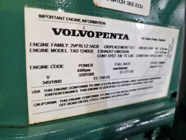 Volvo TAD1240GE Engine (Industrial) - Motor pentru Echipament industrial: Foto 3 Volvo TAD1240GE Engine (Industrial) - Motor pentru Echipament industrial: Foto 3