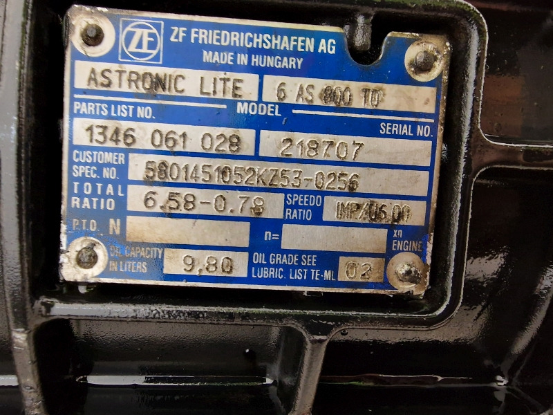 Cutie de viteze ZF Astronic Lite 6AS800TO Iveco Spec Gearbox: Foto 11
