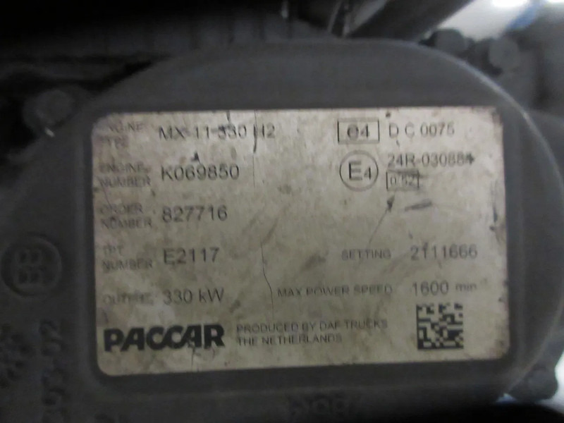 DAF 0452051 // 2189684 MX 11-330 H2 //2111666//827716 DAF MOTOR EURO 6 - Motor pentru Camion: Foto 5 DAF 0452051 // 2189684 MX 11-330 H2 //2111666//827716 DAF MOTOR EURO 6 - Motor pentru Camion: Foto 5