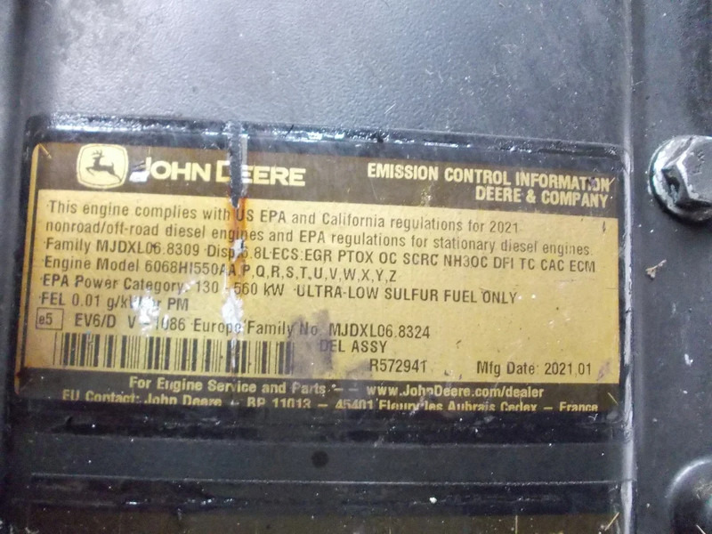 John Deere CD6068U157176//6068H1550 6,8L 2753F MOTOR CA 6000 UUR MODEL 2021 - Motor pentru Camion: Foto 5 John Deere CD6068U157176//6068H1550 6,8L 2753F MOTOR CA 6000 UUR MODEL 2021 - Motor pentru Camion: Foto 5