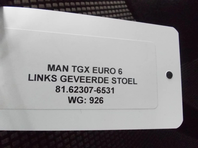 Scaun pentru Camion MAN TGX 81.62307-6531 LINKS GEVEERDE STOEL EURO 6: Foto 6