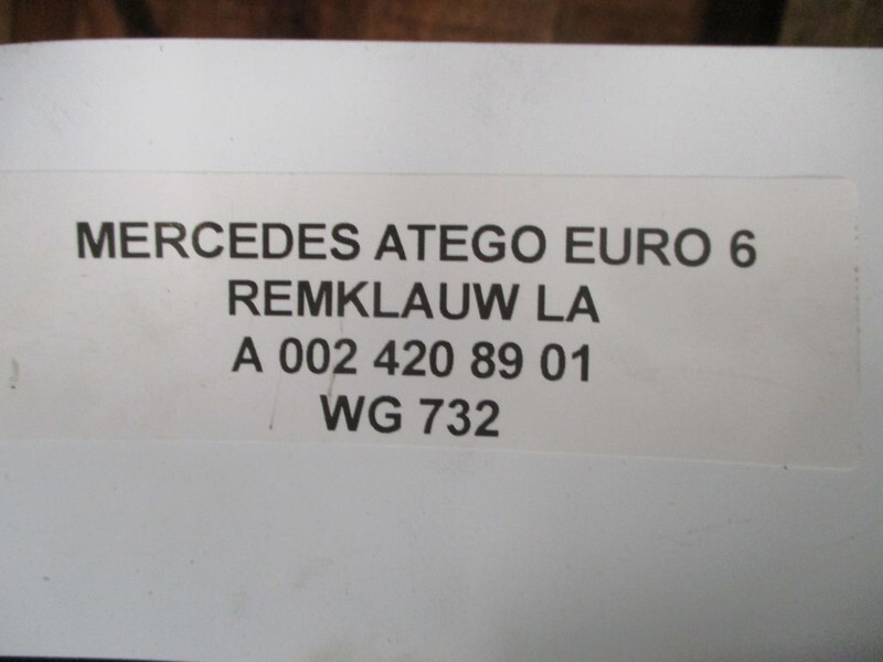 Mercedes-Benz ATEGO A 002 420 89 01// 16 01 REMKLAUW EURO 6 VOOR EN ACHTER - Etrier de frână pentru Camion: Foto 5 Mercedes-Benz ATEGO A 002 420 89 01// 16 01 REMKLAUW EURO 6 VOOR EN ACHTER - Etrier de frână pentru Camion: Foto 5