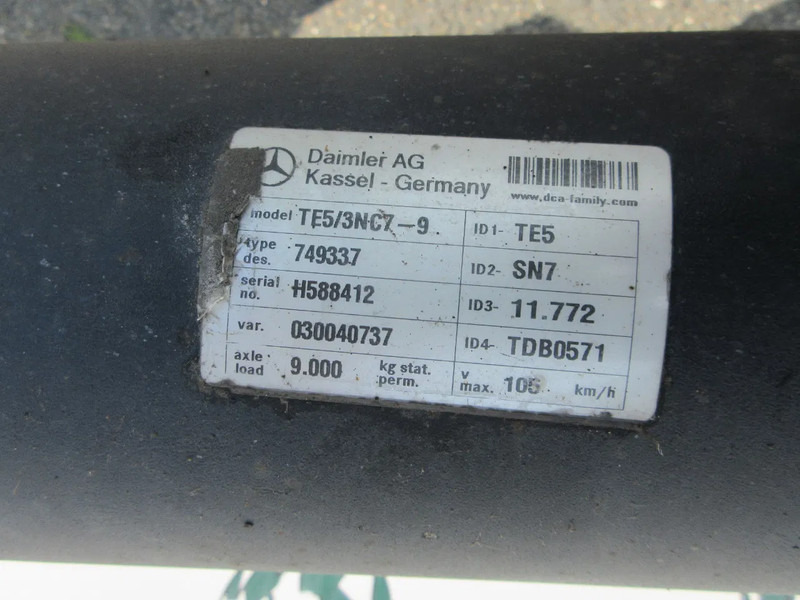 Punte şi piese pentru Camion Mercedes-Benz TE5/3NC7-9 / 749337 // H588412//030040737 // OPLEGGER AS SCHMITZ: Foto 10 Punte şi piese pentru Camion Mercedes-Benz TE5/3NC7-9 / 749337 // H588412//030040737 // OPLEGGER AS SCHMITZ: Foto 10