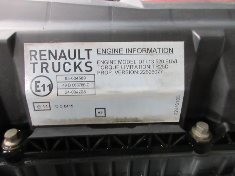Renault 7422688467//7485008163/7485002163 D13K 520 HP RENAULT EURO 6 - Motor pentru Camion: Foto 5 Renault 7422688467//7485008163/7485002163 D13K 520 HP RENAULT EURO 6 - Motor pentru Camion: Foto 5