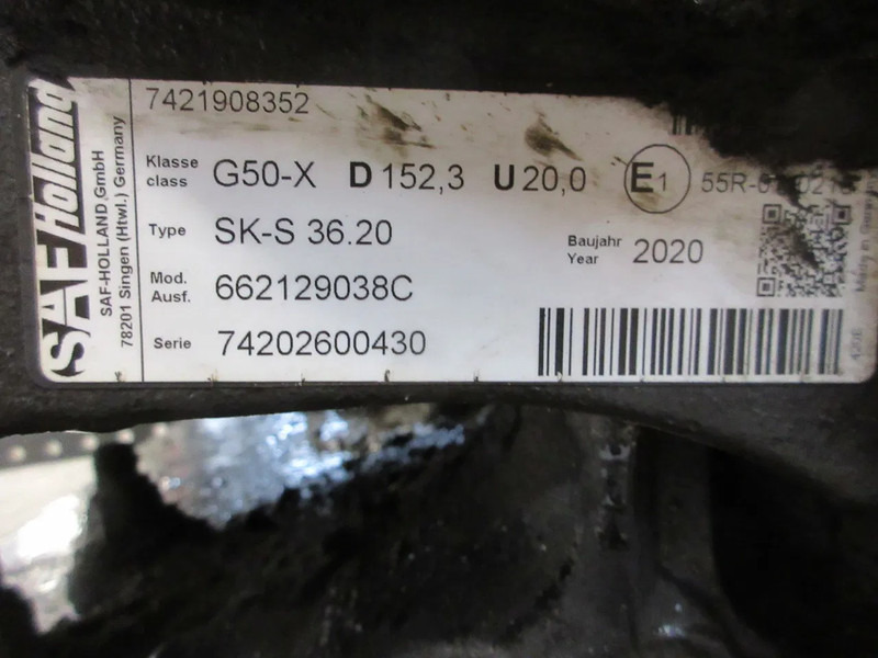 SAF G50-X D152.3 U20.0 SK-S 36.20 G50-X D152.3 U20.0 SK-S 36.20 VOLVO FH 460 EURO 6 MODEL 2021 - Şa cuplare pentru Camion: Foto 5 SAF G50-X D152.3 U20.0 SK-S 36.20 G50-X D152.3 U20.0 SK-S 36.20 VOLVO FH 460 EURO 6 MODEL 2021 - Şa cuplare pentru Camion: Foto 5