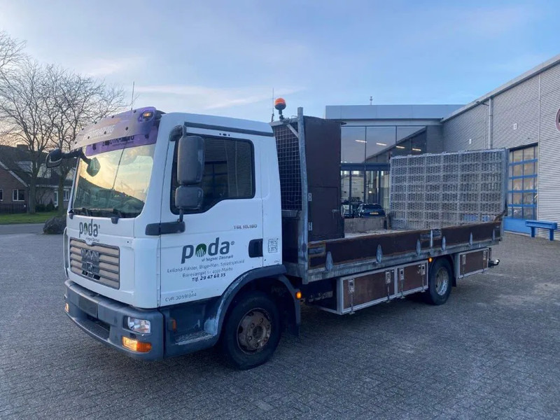MAN TGL10-180 / HYDRAULISCH PLATFORM / ONLY: 428970 KM / MANUAL / EURO-4 / 2007 - Camion transport auto: Foto 1 MAN TGL10-180 / HYDRAULISCH PLATFORM / ONLY: 428970 KM / MANUAL / EURO-4 / 2007 - Camion transport auto: Foto 1
