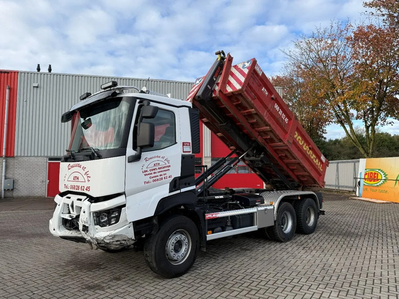 Renault C480 / ENGINE RUNNING / 6X4 / HIAB 21TON HOOKLIFT / ONLY:146334 KM / AUTOMATIC / EURO-6 / 2020 - Camion cu cârlig: Foto 1 Renault C480 / ENGINE RUNNING / 6X4 / HIAB 21TON HOOKLIFT / ONLY:146334 KM / AUTOMATIC / EURO-6 / 2020 - Camion cu cârlig: Foto 1