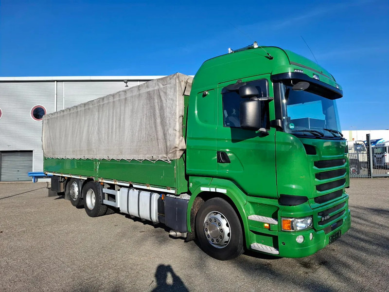 Scania R410 / GERMAN TRUCK / RETARDER / LIFT+LENKACHSE / SLIDING ROOF / SMART TACHO / PARK AIRCO / NAVI / LWDS / AUTOMATIC / EURO-6 / 2 - Camion cu prelată: Foto 2 Scania R410 / GERMAN TRUCK / RETARDER / LIFT+LENKACHSE / SLIDING ROOF / SMART TACHO / PARK AIRCO / NAVI / LWDS / AUTOMATIC / EURO-6 / 2 - Camion cu prelată: Foto 2