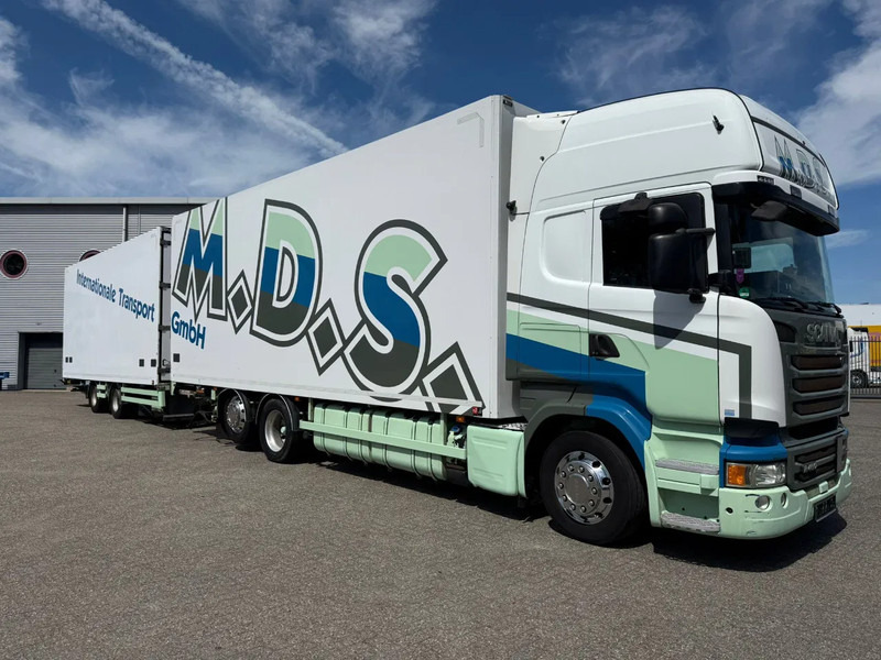 Scania R450 / RETARDER / ISOLATED GERMAN FLOWER COMBI / THROUGH-LOADING SYSTEM / SMART TACHO / 2XPLATFORM / LIFT+LENKACHSE / LWDS / EUR - Camion frigider: Foto 2 Scania R450 / RETARDER / ISOLATED GERMAN FLOWER COMBI / THROUGH-LOADING SYSTEM / SMART TACHO / 2XPLATFORM / LIFT+LENKACHSE / LWDS / EUR - Camion frigider: Foto 2