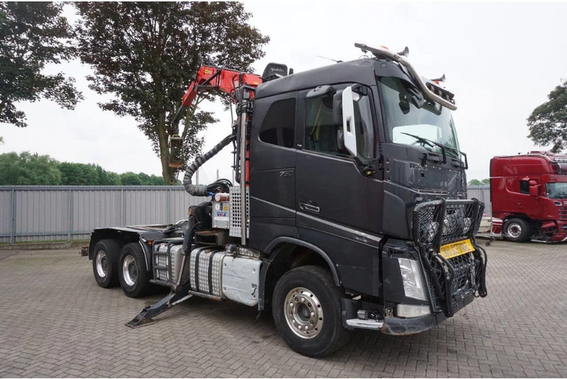 Volvo FH16-750 / ENGINE RUNNING / 6x4 / RETARDER / BIG AXLE / VEB+ / PALFINGER FD250 / EURO-6 / 2016 - Camion forestier, Camion cu macara: Foto 4 Volvo FH16-750 / ENGINE RUNNING / 6x4 / RETARDER / BIG AXLE / VEB+ / PALFINGER FD250 / EURO-6 / 2016 - Camion forestier, Camion cu macara: Foto 4