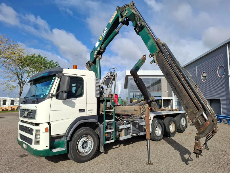Volvo FM13-400 / 8X4 / AJK HOOK 25TON / CRANE HMF 1560 K3 / ROTATOR / LIFT+LENKACHSE / AIRCO / MANUAL / EURO-4 / 2007 - Camion cu macara: Foto 1 Volvo FM13-400 / 8X4 / AJK HOOK 25TON / CRANE HMF 1560 K3 / ROTATOR / LIFT+LENKACHSE / AIRCO / MANUAL / EURO-4 / 2007 - Camion cu macara: Foto 1