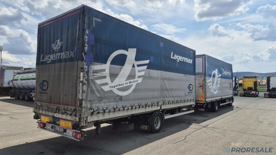 DAF LF 260 FA EURO 6 valník s plachtou + hydraulické čelo - prodejné jen s přívěsem GTS P0471Z - cena je za celou soupravu - Camion cu prelată: Foto 3 DAF LF 260 FA EURO 6 valník s plachtou + hydraulické čelo - prodejné jen s přívěsem GTS P0471Z - cena je za celou soupravu - Camion cu prelată: Foto 3