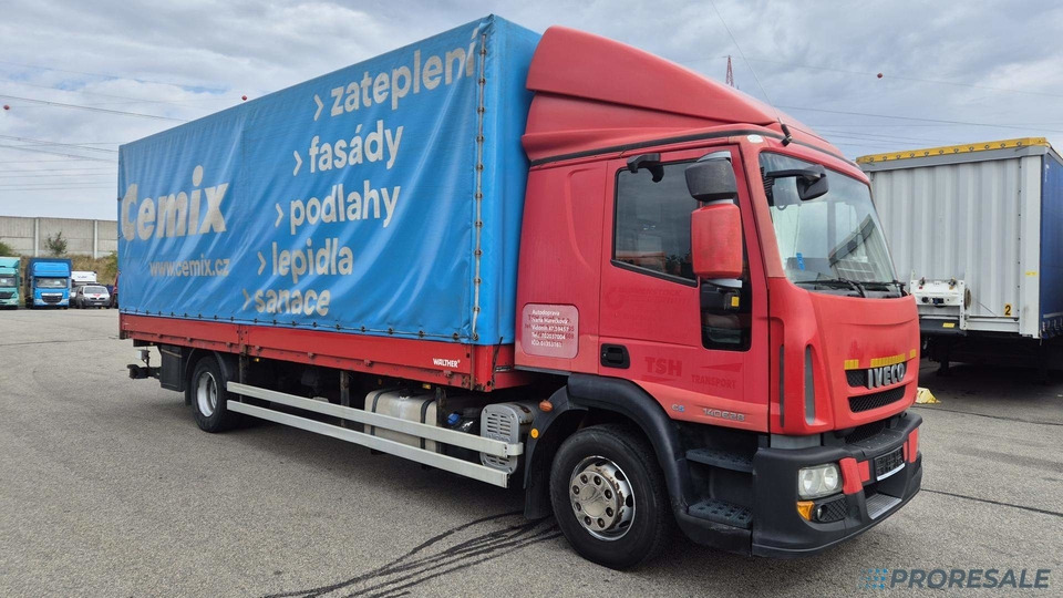 IVECO EUROCARGO ML 140E28 EURO 5 - valník s plachtou + hydraulické čelo 1,5 t - Camion cu prelată: Foto 1 IVECO EUROCARGO ML 140E28 EURO 5 - valník s plachtou + hydraulické čelo 1,5 t - Camion cu prelată: Foto 1