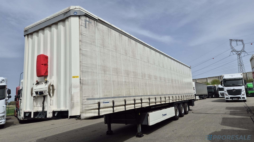 KRONE SD PROFI LINER + paletový koš + 2 x zvedací náprava - Semiremorcă prelată: Foto 2 KRONE SD PROFI LINER + paletový koš + 2 x zvedací náprava - Semiremorcă prelată: Foto 2