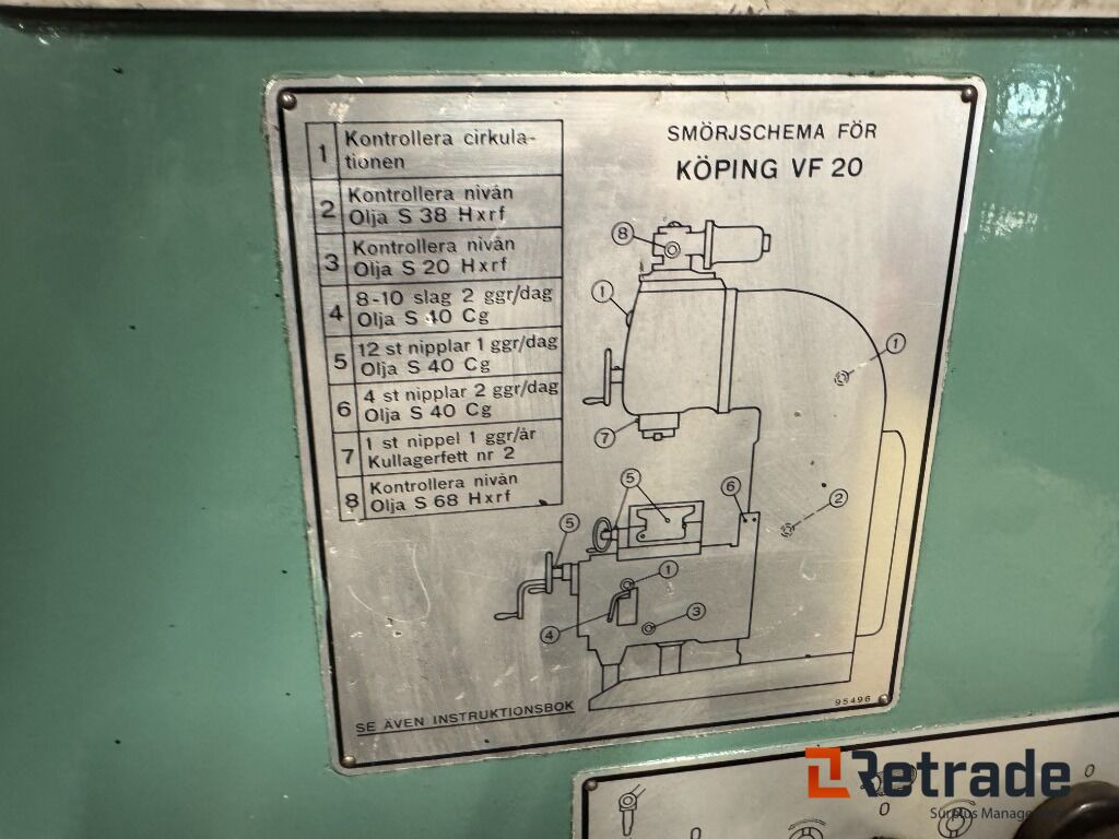 Leasing de Fräs Köping VF20 Fräs Köping VF20: Foto 6 Leasing de Fräs Köping VF20 Fräs Köping VF20: Foto 6