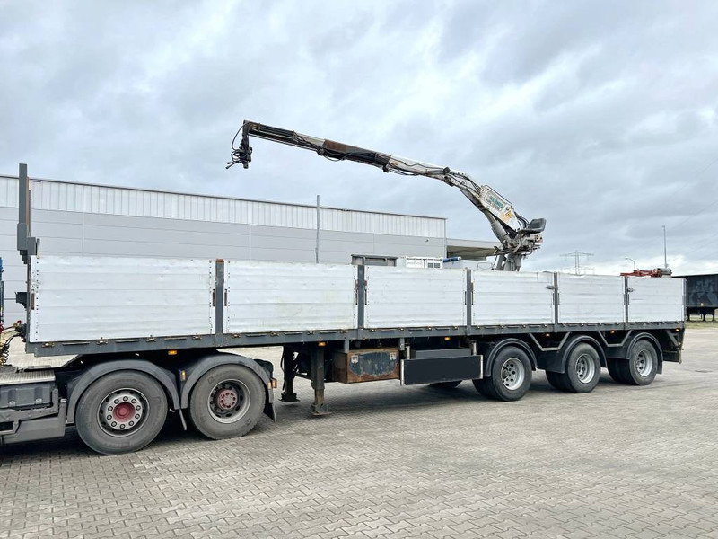 Pacton T3-003 Brick Trailer - Kennis 16000-R Crane - Semiremorcă platformă: Foto 1 Pacton T3-003 Brick Trailer - Kennis 16000-R Crane - Semiremorcă platformă: Foto 1