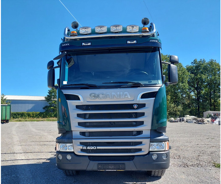 Camion forestier, Camion cu macara Scania R490 6x4 Euro 6 Kurzholz Palfinger AHK (2): Foto 6