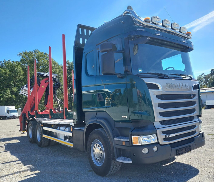 Scania R490 6x4 Euro 6 Kurzholz Palfinger AHK (2) - Camion forestier, Camion cu macara: Foto 5 Scania R490 6x4 Euro 6 Kurzholz Palfinger AHK (2) - Camion forestier, Camion cu macara: Foto 5