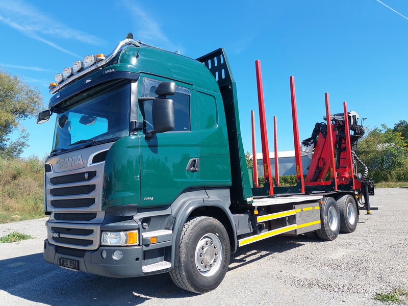 Scania R490 6x4 Euro 6 Kurzholz Palfinger AHK (2) - Camion forestier, Camion cu macara: Foto 1 Scania R490 6x4 Euro 6 Kurzholz Palfinger AHK (2) - Camion forestier, Camion cu macara: Foto 1