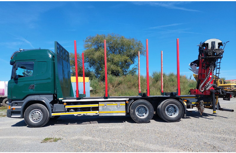 Camion forestier, Camion cu macara Scania R490 6x4 Euro 6 Kurzholz Palfinger AHK (2): Foto 8