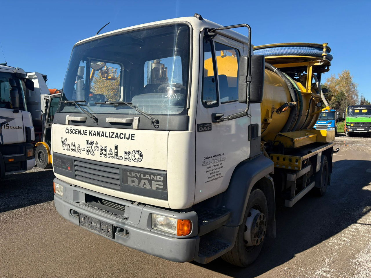 DAF AE55 4x2 vacuum + pressure truck - 8000 liters - Maşină pentru vidanjări: Foto 1 DAF AE55 4x2 vacuum + pressure truck - 8000 liters - Maşină pentru vidanjări: Foto 1