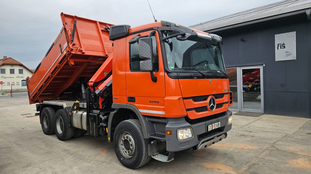 Mercedes-Benz Actros 3346 K palfinger PK 18002 - bordmatic - meiller tipper - EPS 3 pedals - Camion basculantă: Foto 4 Mercedes-Benz Actros 3346 K palfinger PK 18002 - bordmatic - meiller tipper - EPS 3 pedals - Camion basculantă: Foto 4