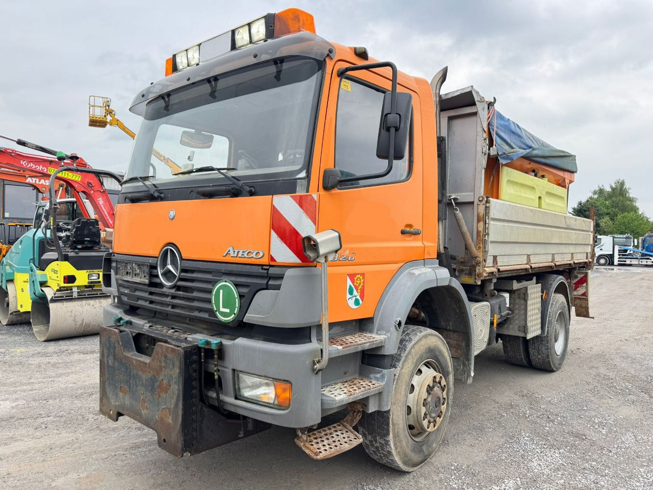Mercedes-Benz Atego 1828 AK 4X4 meiller tipper - snow plow - salt spreader - Camion basculantă: Foto 1 Mercedes-Benz Atego 1828 AK 4X4 meiller tipper - snow plow - salt spreader - Camion basculantă: Foto 1
