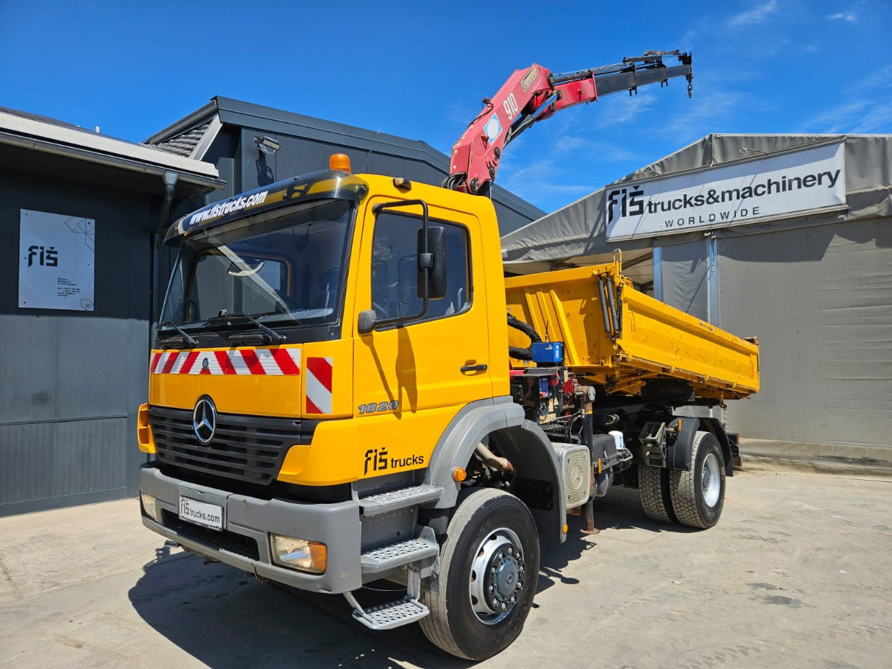 Mercedes-Benz Atego 1828 AK meiller tipper 4x4 - crane 9.5M - remote control - Camion basculantă: Foto 1 Mercedes-Benz Atego 1828 AK meiller tipper 4x4 - crane 9.5M - remote control - Camion basculantă: Foto 1