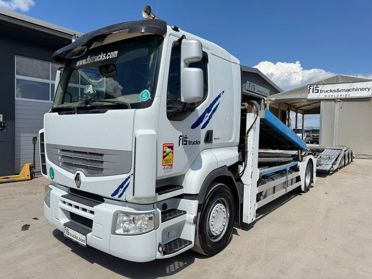 Renault Premium 460 4x2 LKW transporter + rolfo trailer - Camion transport auto: Foto 1 Renault Premium 460 4x2 LKW transporter + rolfo trailer - Camion transport auto: Foto 1