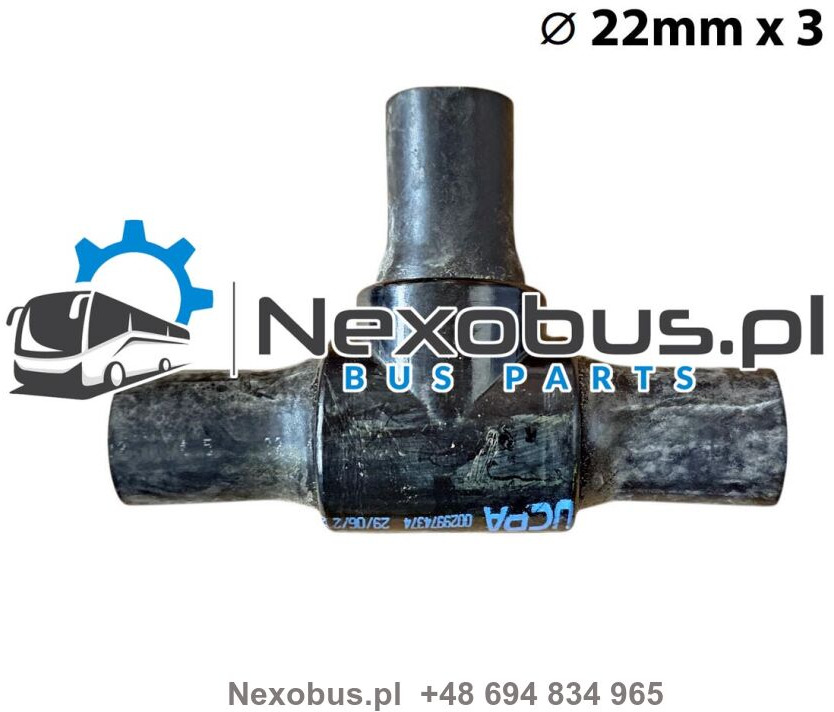 Trójnik układu ogrzewania 3x fi22mm Setra 5.. Mercedes Tourismo Euro 6 - Încălzire/ Ventilație pentru Autobuz: Foto 1 Trójnik układu ogrzewania 3x fi22mm Setra 5.. Mercedes Tourismo Euro 6 - Încălzire/ Ventilație pentru Autobuz: Foto 1