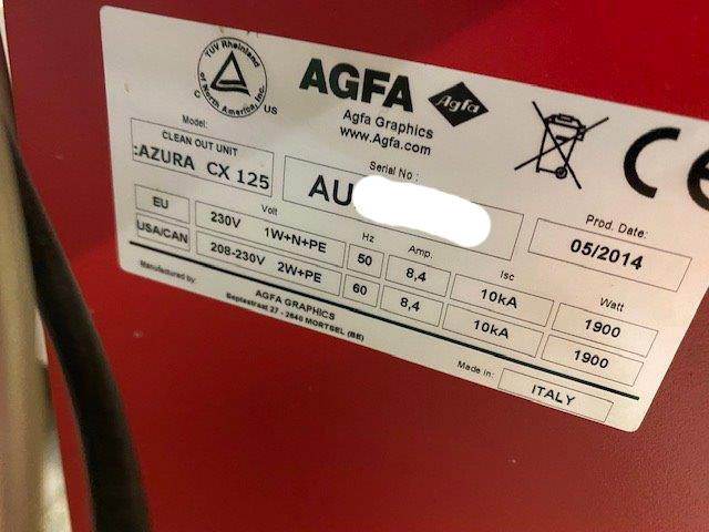 Mașină de tipar Agfa Avalon N8-24 S (PT-R 8600S) with Agfa Apogee Rip and Agfa Azura 125 WashGum and Stacker Advant 480: Foto 16 Mașină de tipar Agfa Avalon N8-24 S (PT-R 8600S) with Agfa Apogee Rip and Agfa Azura 125 WashGum and Stacker Advant 480: Foto 16